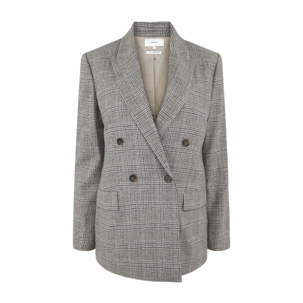 Vince Heritage Grey Blazer Gray Dames