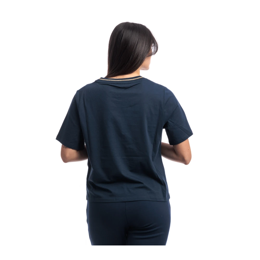 Liu Jo Casual Katoenen T-shirt Blue Dames