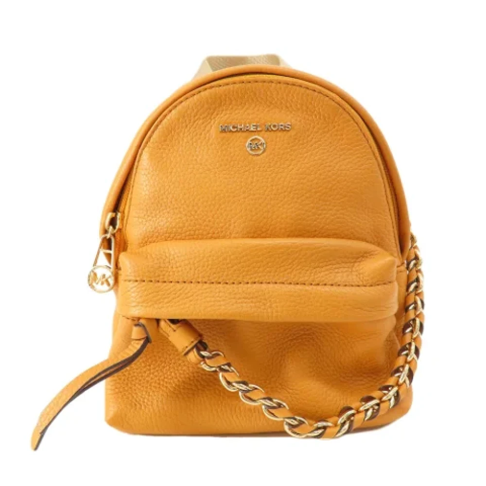 Michael Kors Pre-owned Fabric backpacks Yellow Dames