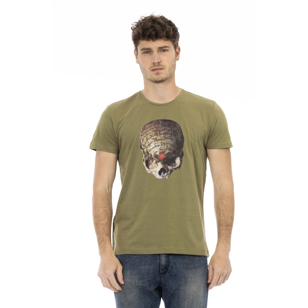 Trussardi Men's Green T-Shirts, Xl, Action Grøn Bomuld T-Shirt