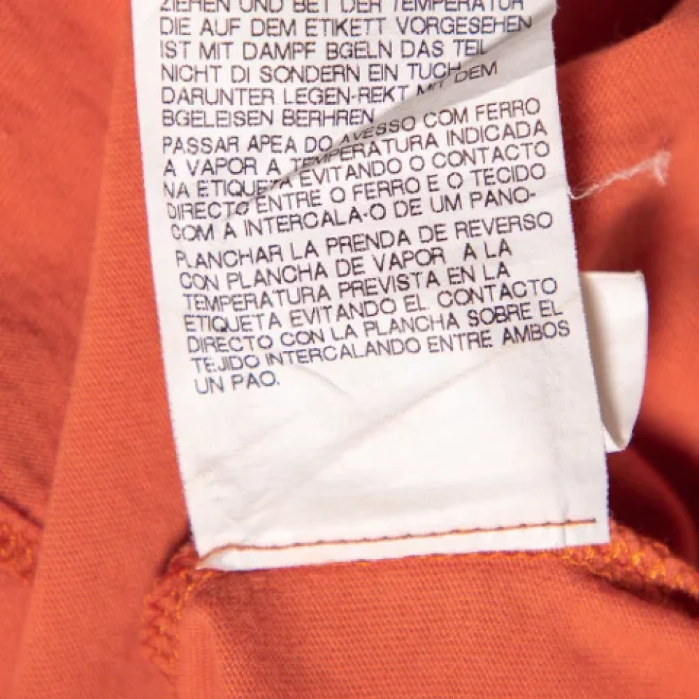 Armani Pre-owned Cotton tops Orange Dames