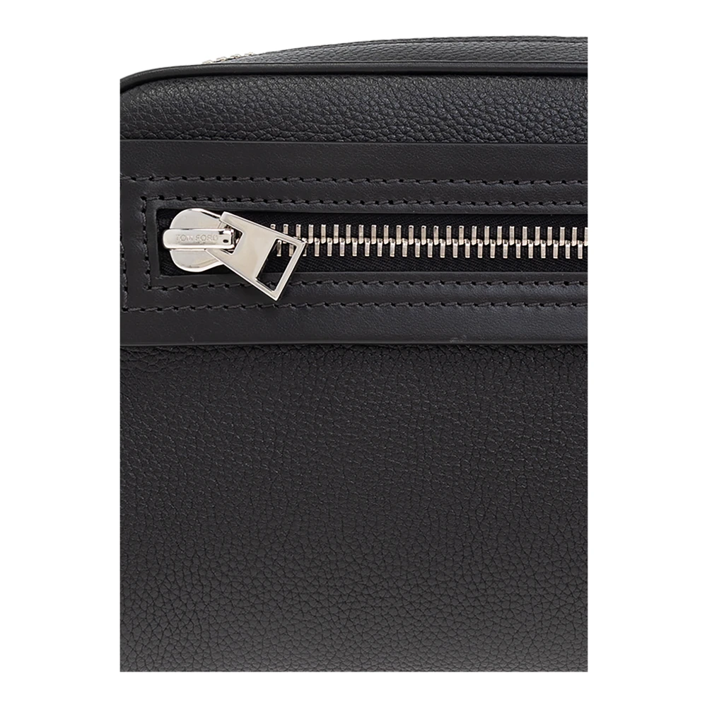 Tom Ford Leren make-uptas Black Heren