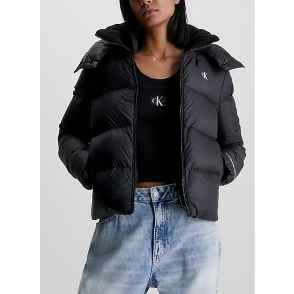 Calvin Klein Jeans Puffer Jas Black Dames