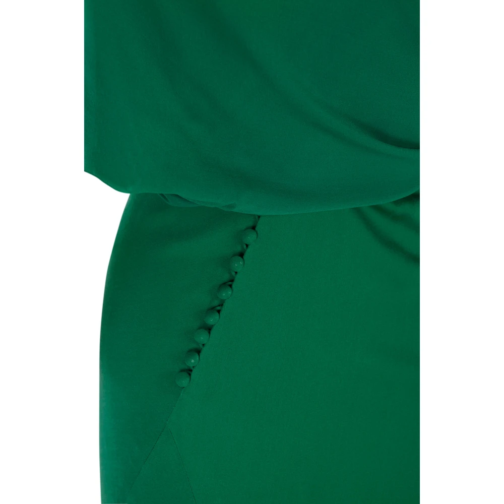 Cortana Land smaragdgroene zijden jurk Green Dames