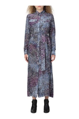 robe-chemise-en-soie-avec-ceinture-robe-longue