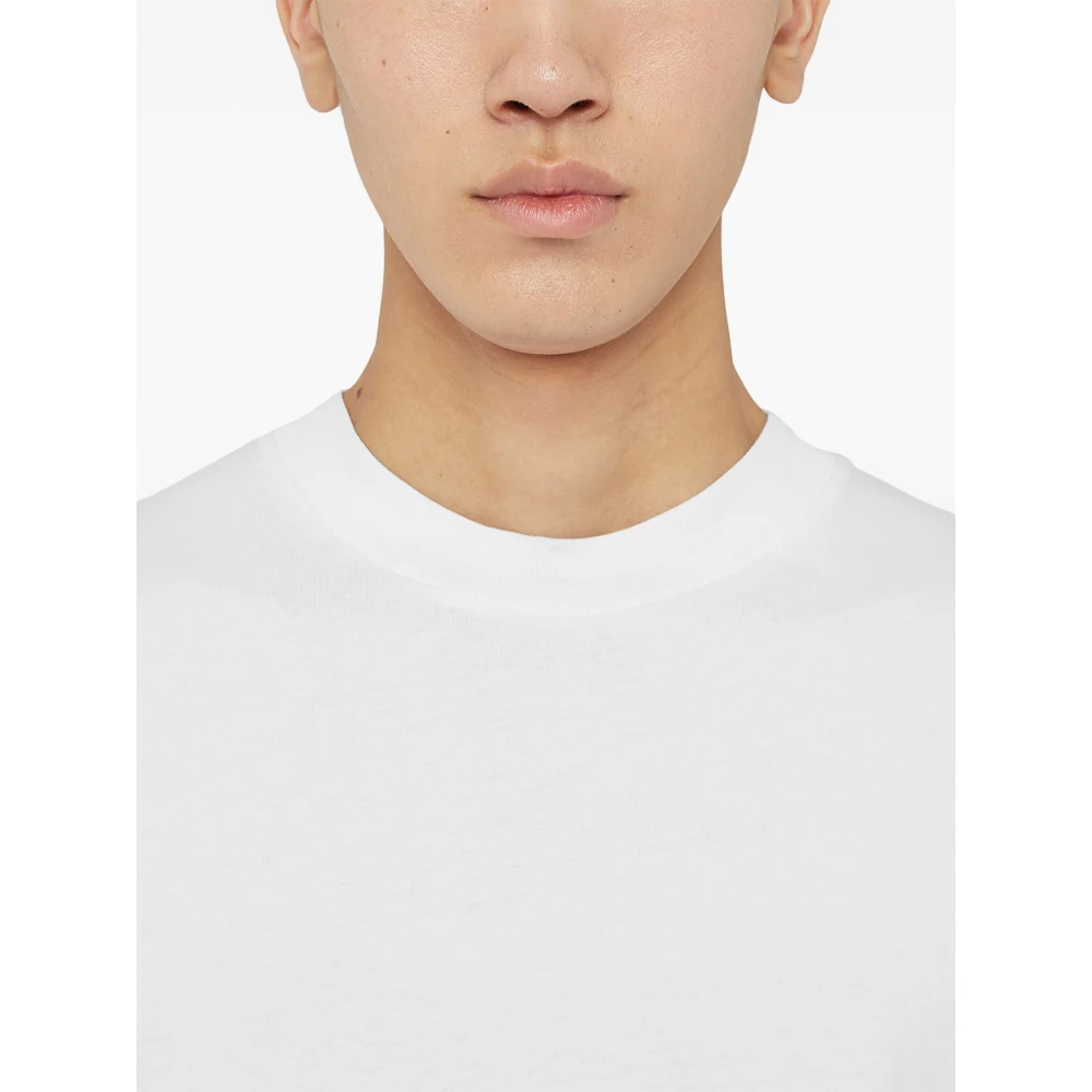 Jil Sander Cloud White Crew-Neck T-Shirt White Heren