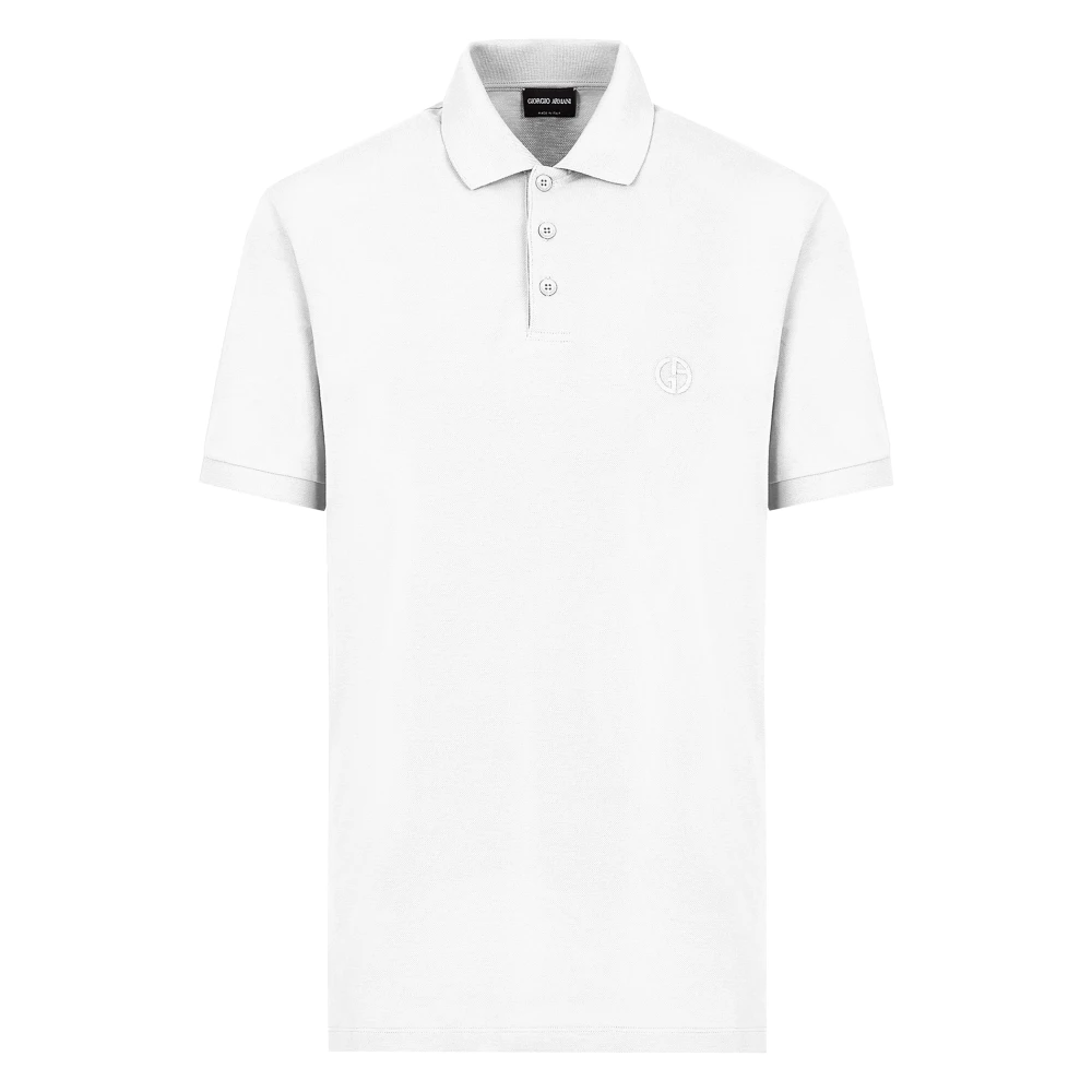 Giorgio Armani Hombre Blanco - Polo Shirt Óptico - Tops - M