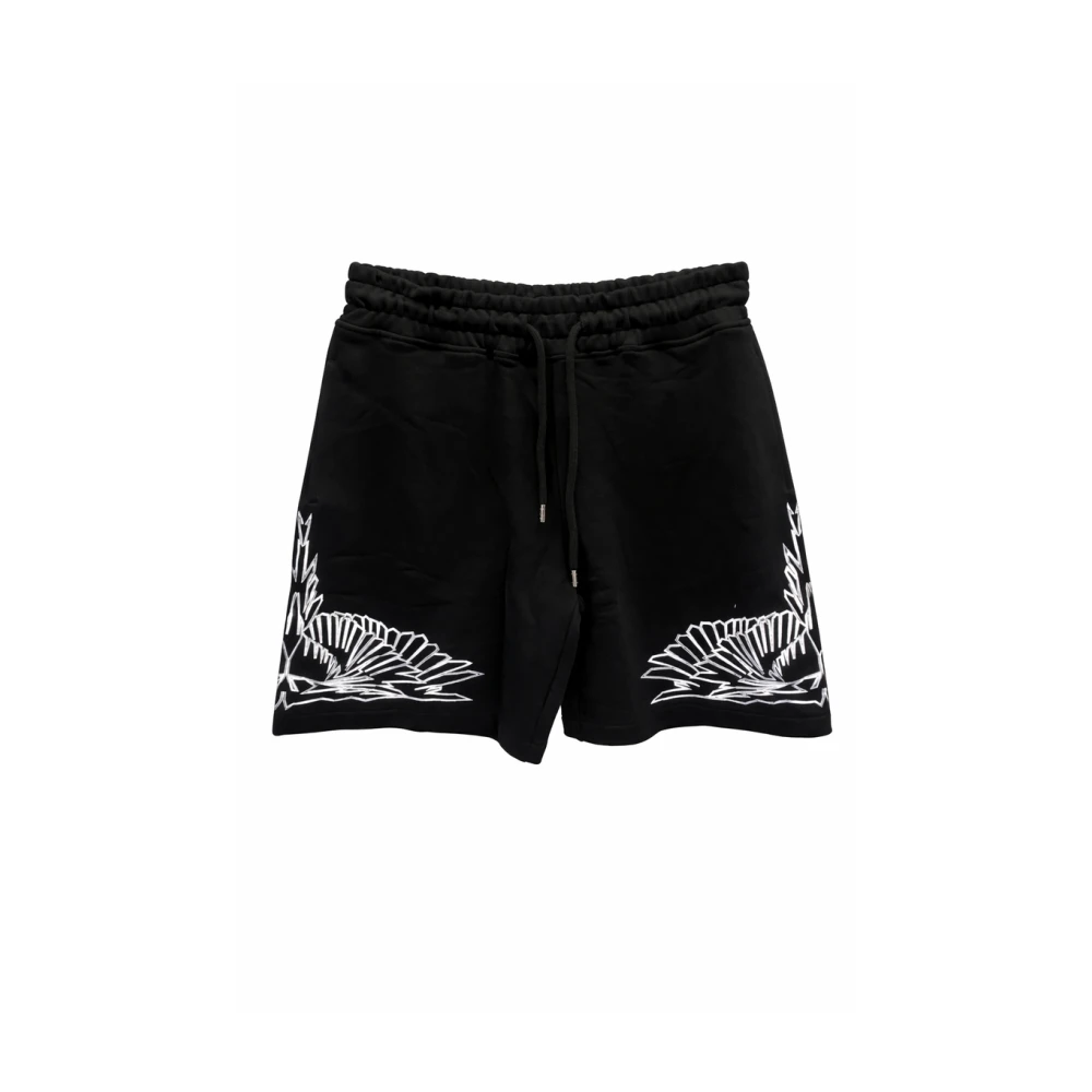 Marcelo Burlon Men's Black Short Shorts - Casual Shorts - M - Shorts