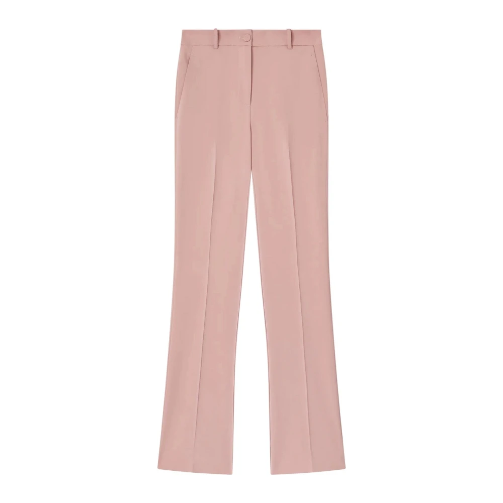 Pinko Elegante Viscose Elastaan Broek Pink Dames