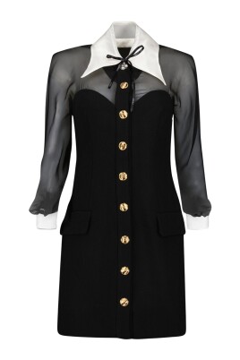 robe-mini-bustier-noire