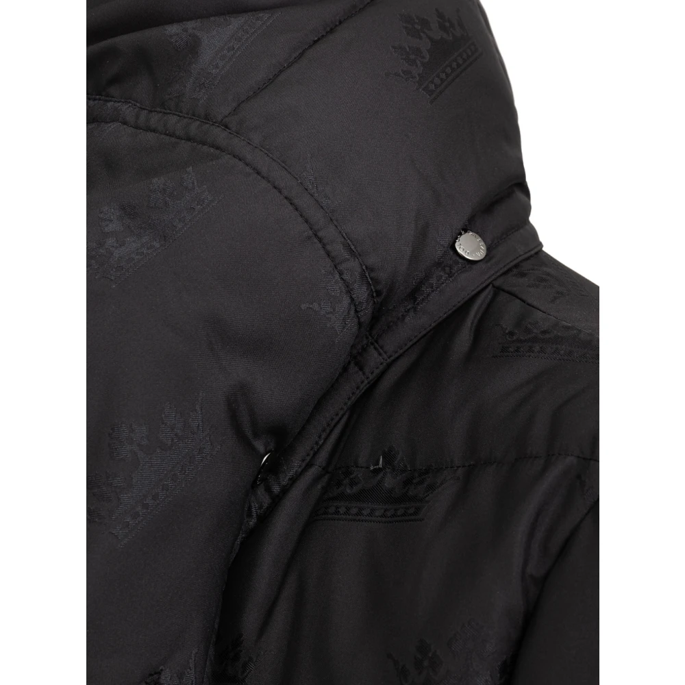Dolce & Gabbana Zwarte All Over Logo Jas Black Heren