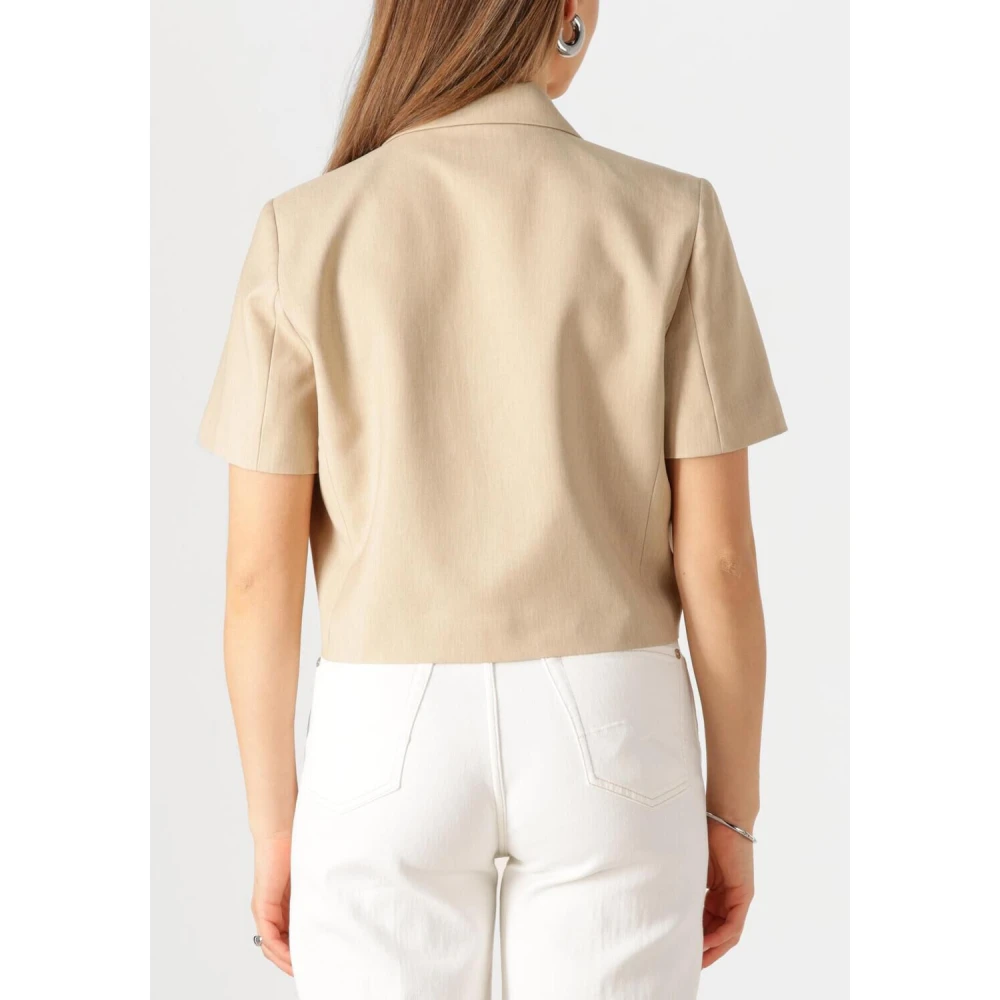 Est'Seven Beige Blazer Diletta Jacket Beige Dames