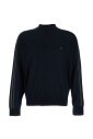 pull-col-rond-bleu-avec-detail-raye