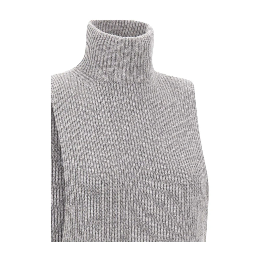 Max Mara Studio Stijlvolle Gebreide Trui Gray Dames