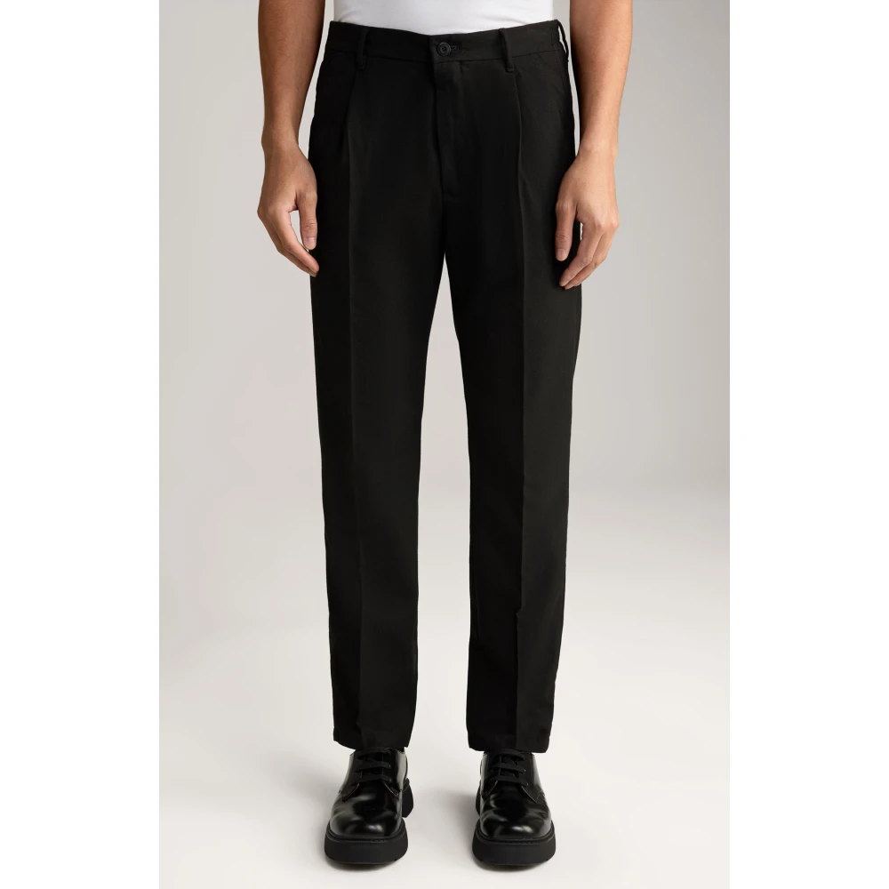 Joop! Zwarte chino stijl broek met elastische taille Black Heren