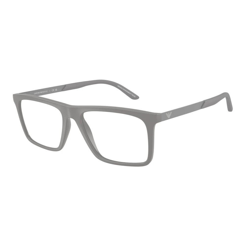 Emporio Armani Men's Gray Glasses, 53 Mm, Stylish Eyeglasses Ea3253 In Blue