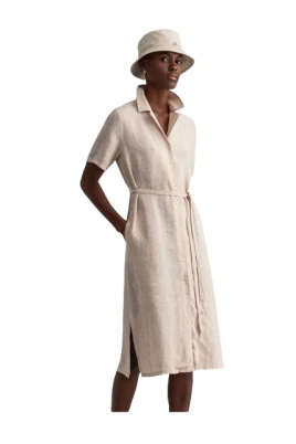 Linen Chambray Skjortklänning