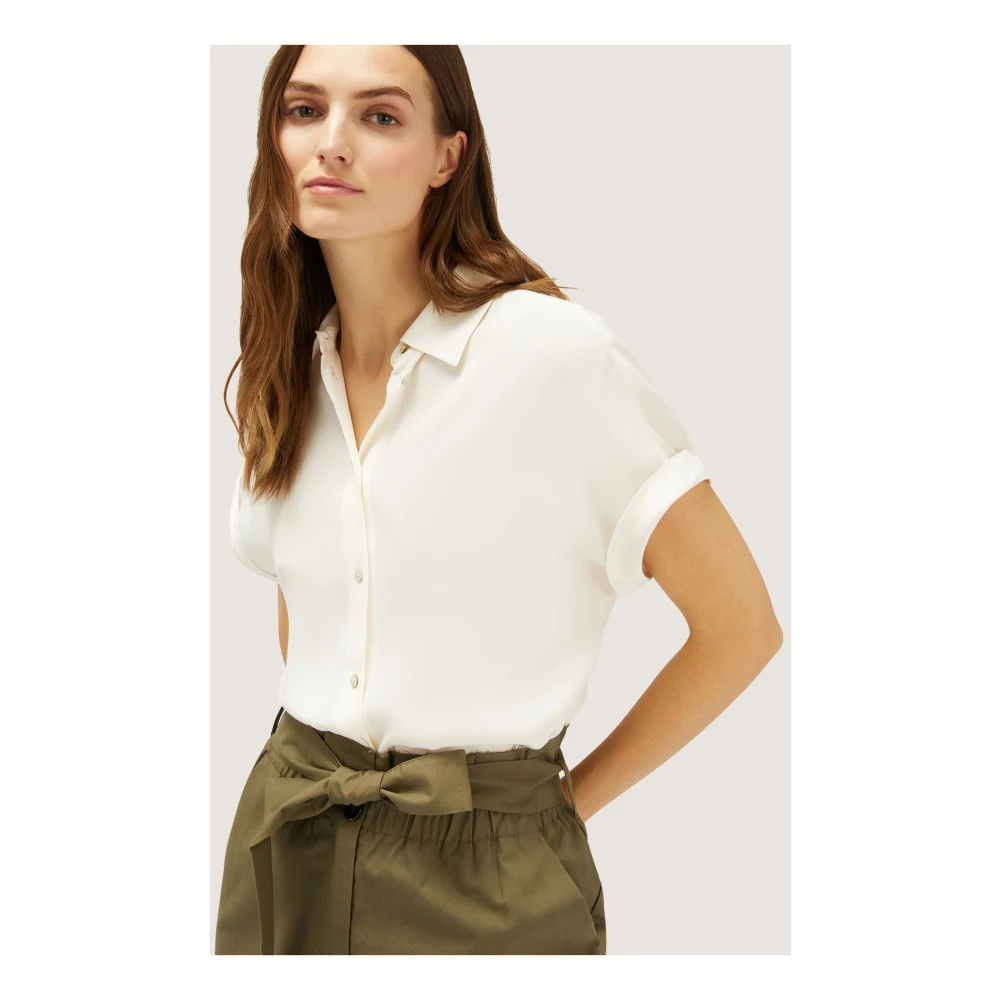 Motivi Blouse met Kimono-mouwen White Dames
