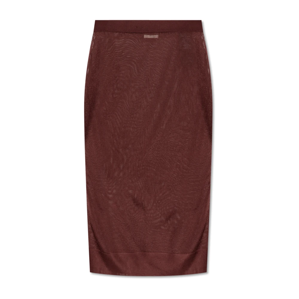 Saint Laurent Rok met elastische tailleband Red Dames
