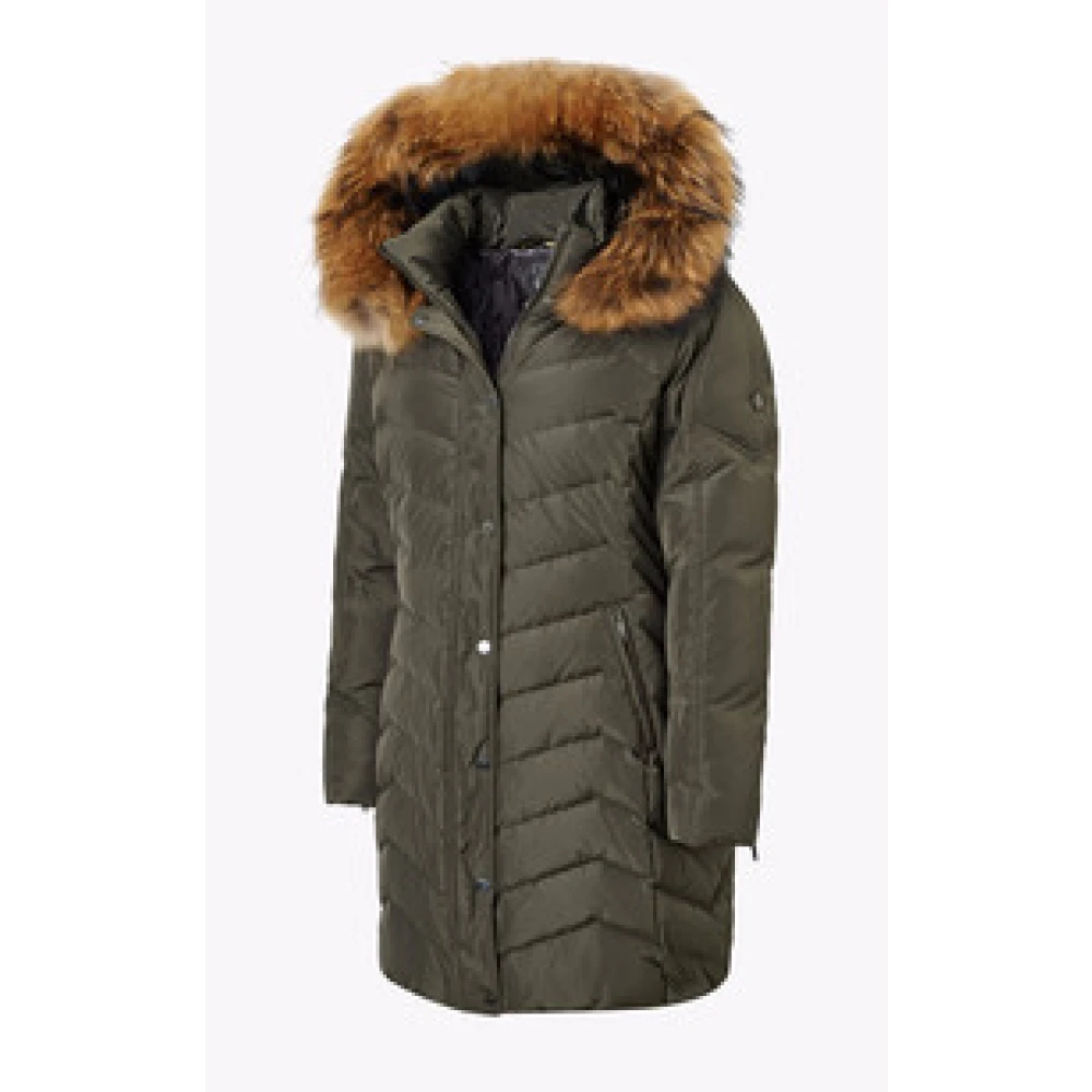 Saki Jemma Khaki Donsjas Green Dames
