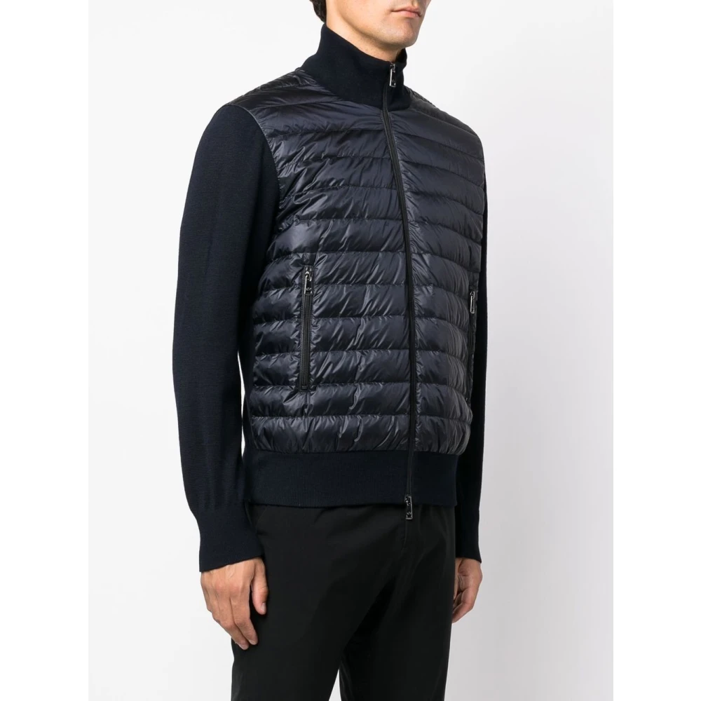 PAUL & SHARK Hybride Full Zip Jas in Lana Blue Heren