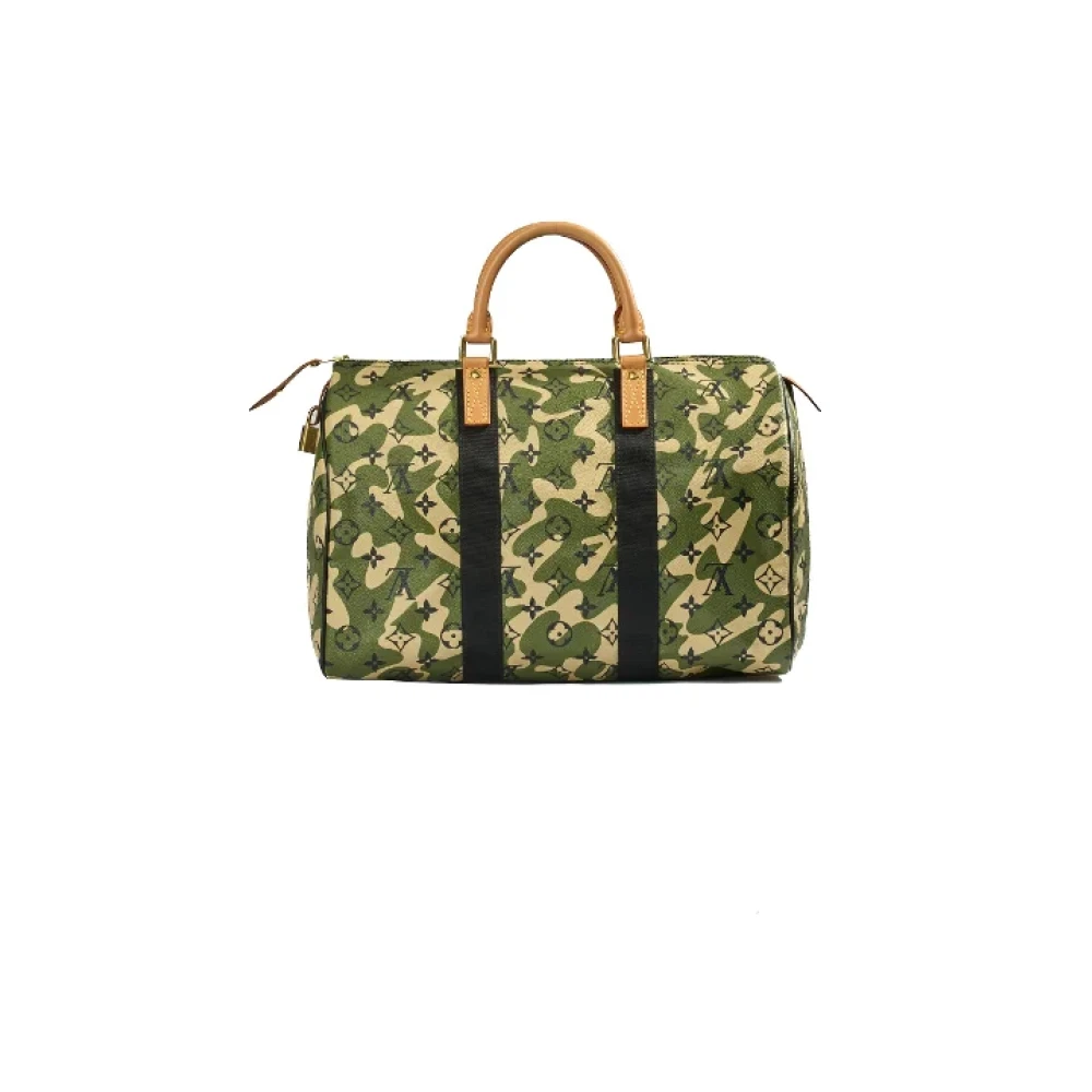 Louis Vuitton Vintage Pre-owned Fabric handbags Green Dames
