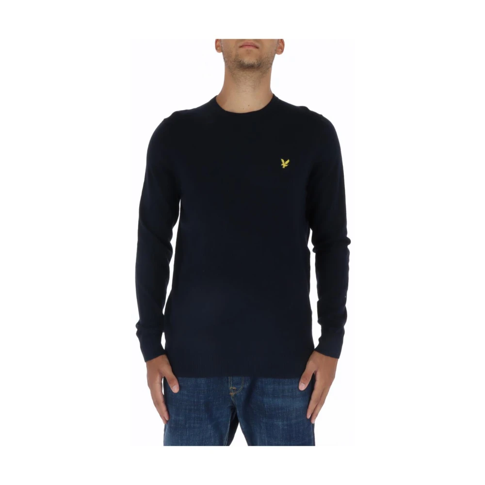 Lyle & Scott Blau Pullover Mit Rundhalsausschnitt Merino - Bild 3