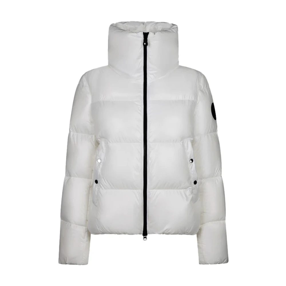 Save The Duck Korte Glanzende Jas voor Dames White Dames