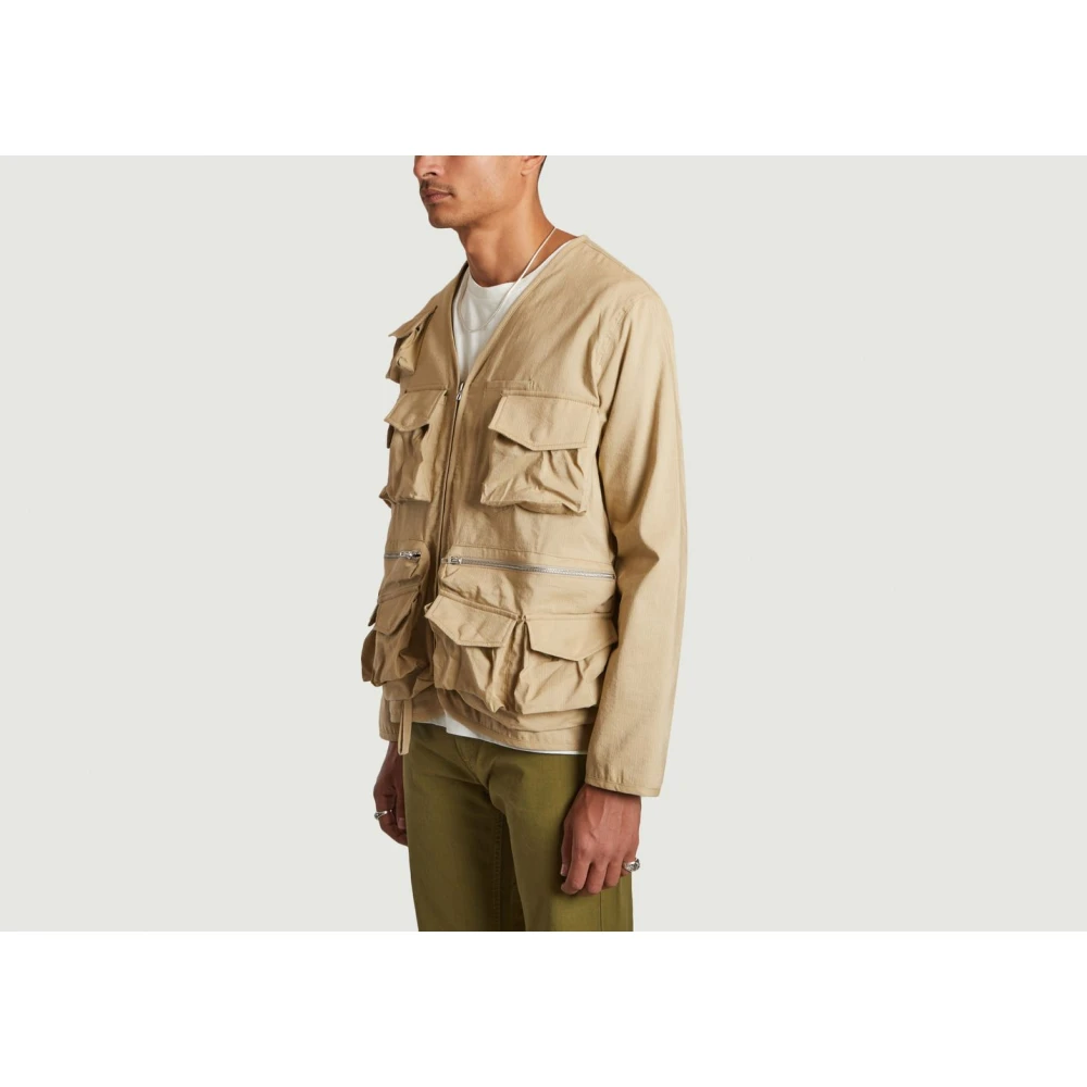 YMC You Must Create Lichtgewicht Fudd Jas Beige Heren