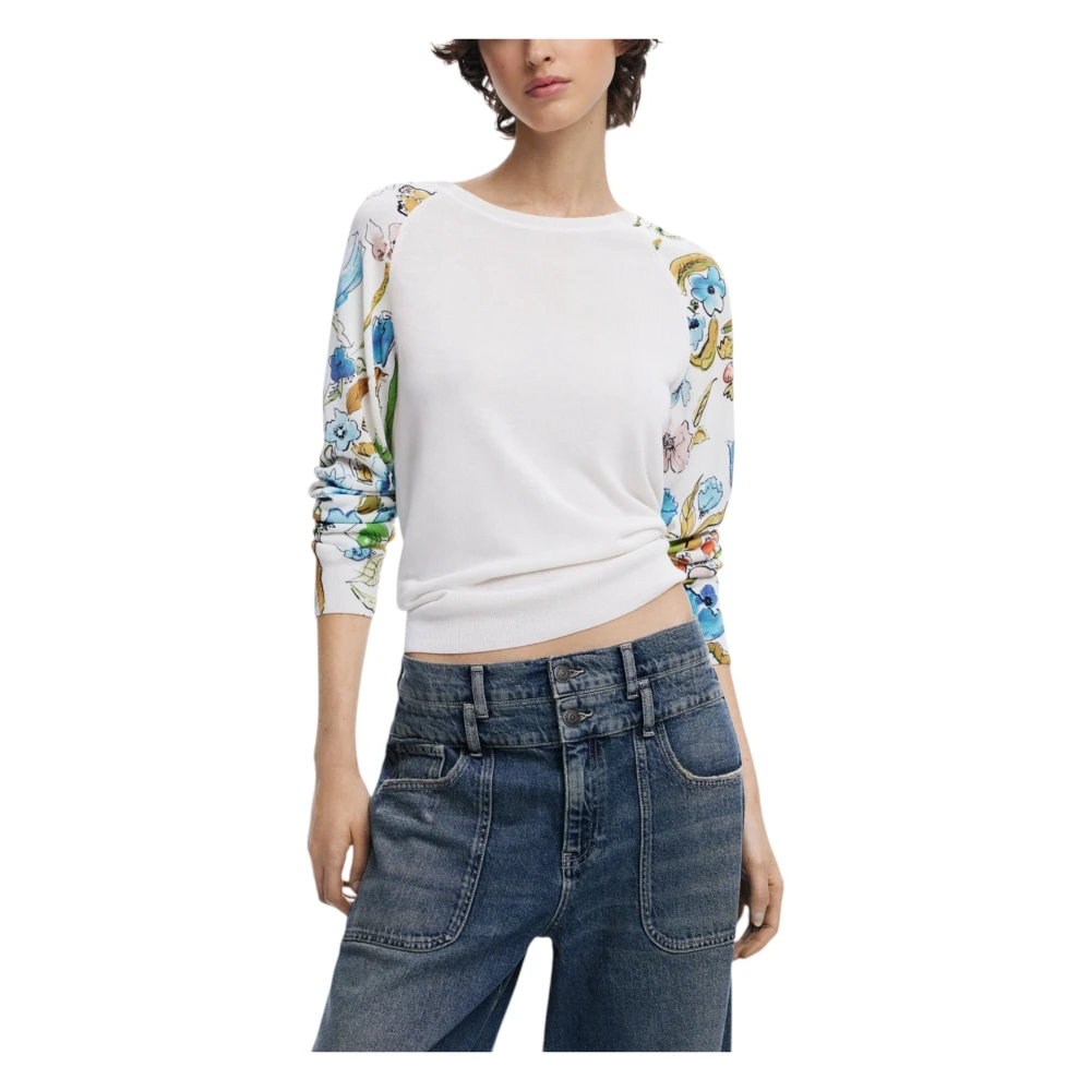Desigual Lente Zomer Dames Sweatshirt Collectie White Dames