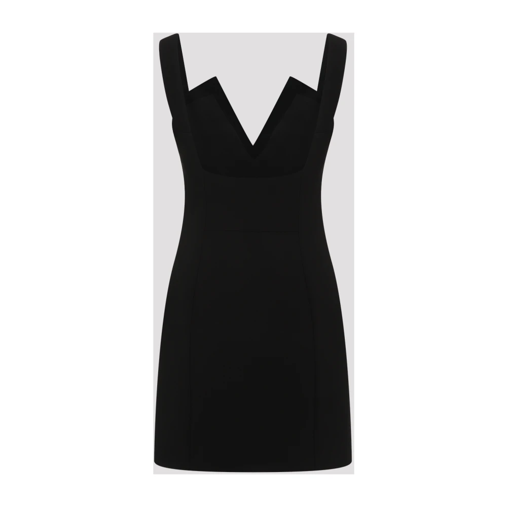 Givenchy Zwarte Acetaat Mini Jurk Black Dames