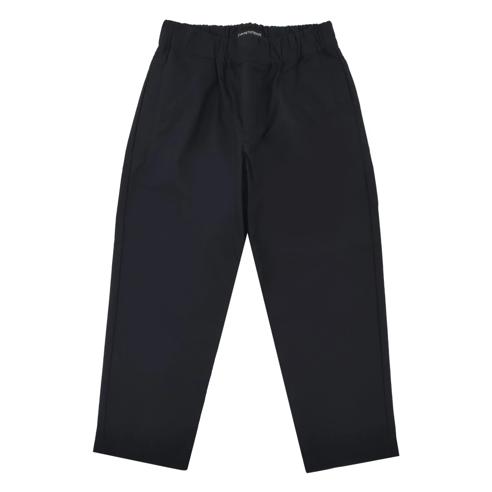 Emporio Armani Boys Blue Trousers, 4 Y, Pantalone In Cotone