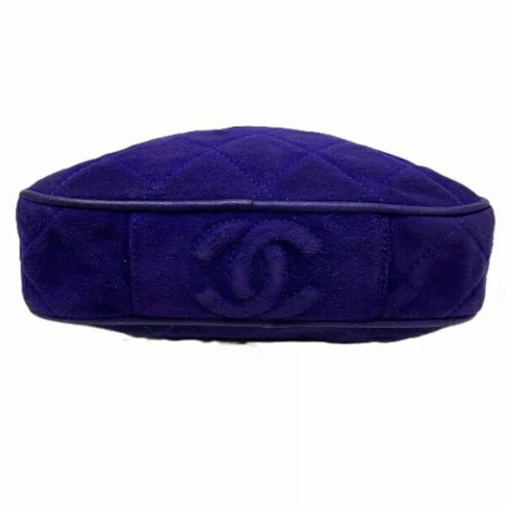 Chanel Vintage Pre-owned Suede chanel-bags Purple Dames