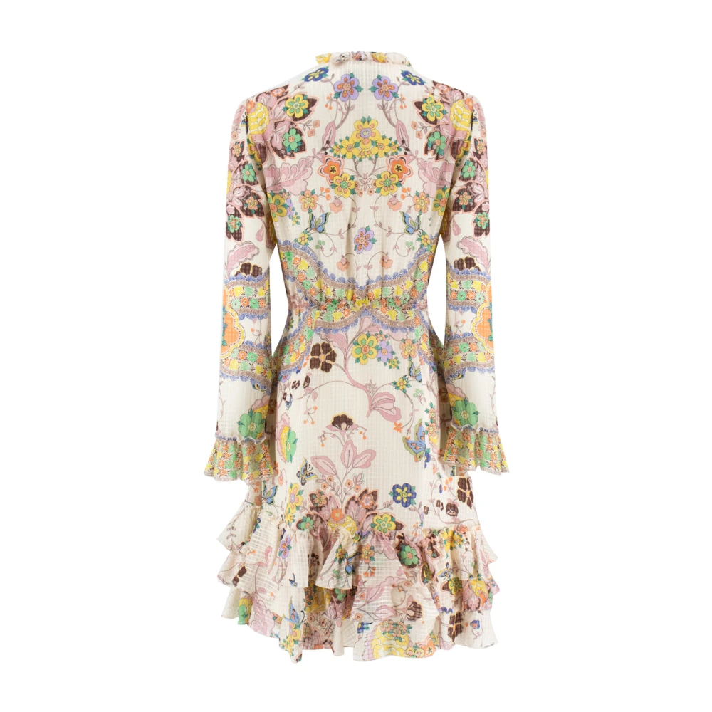 ETRO Bohemian Paisley Zijden Midi Jurk Multicolor Dames