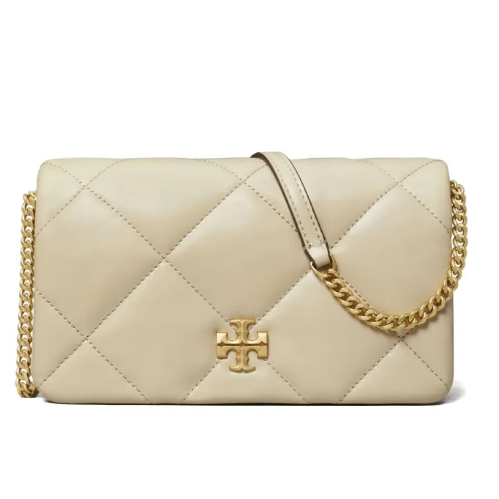 Tory Burch Women's Beige Kira Diamond Quilt Crossbody
