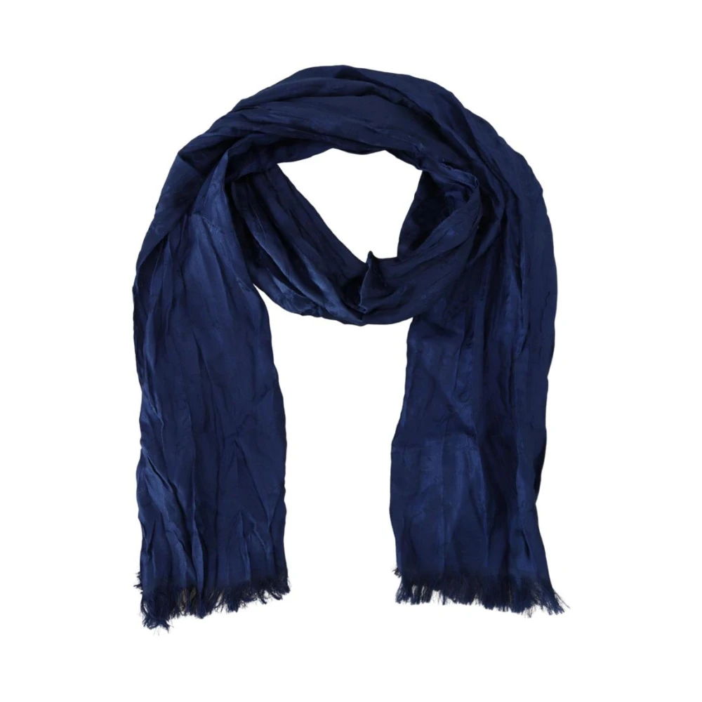 Costume National , Silk Scarves, Female, Blue, One Size, Silk Textured Scarf
