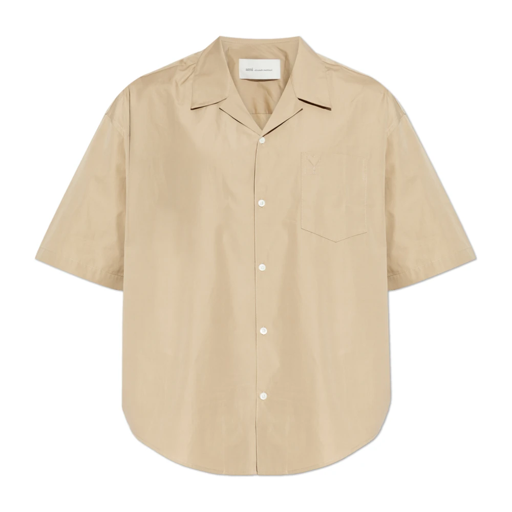 Ami Paris Homme Beige - Shirts > Short Sleeve Shirts