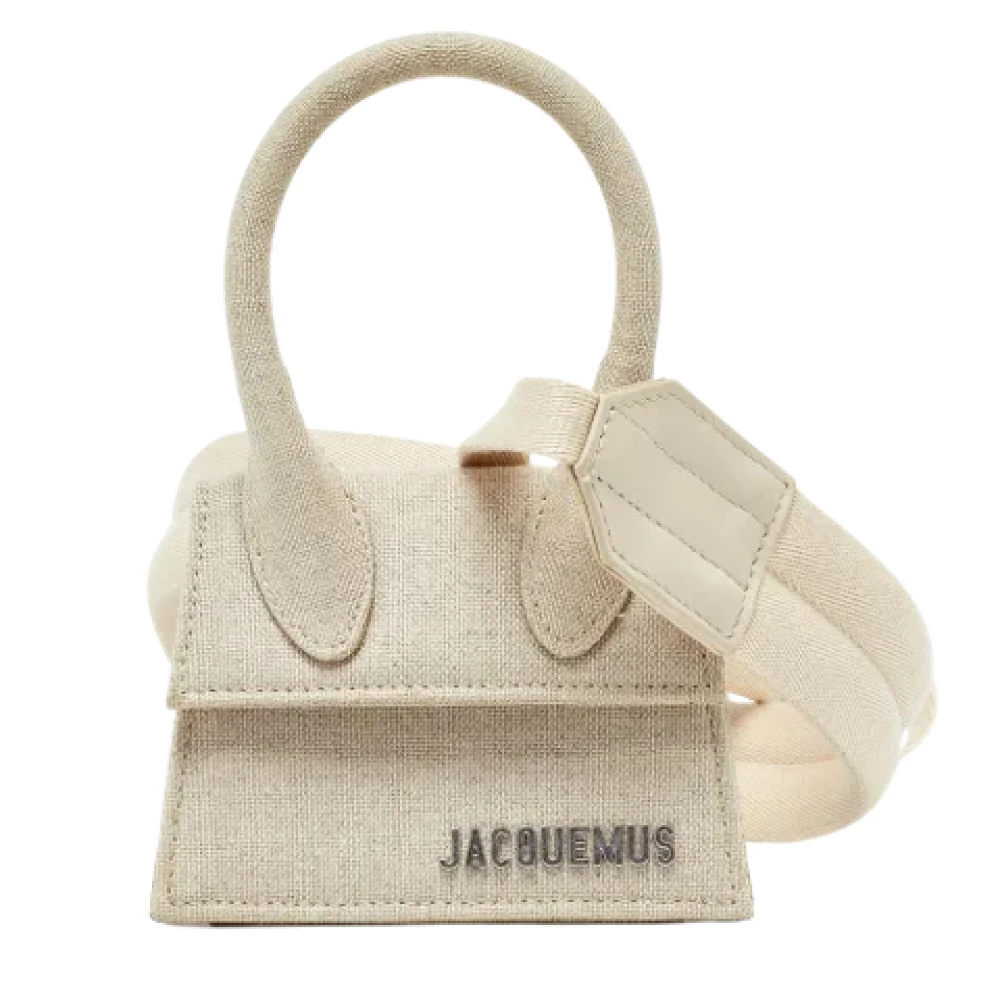 Jacquemus Pre-owned Canvas handbags Beige Dames