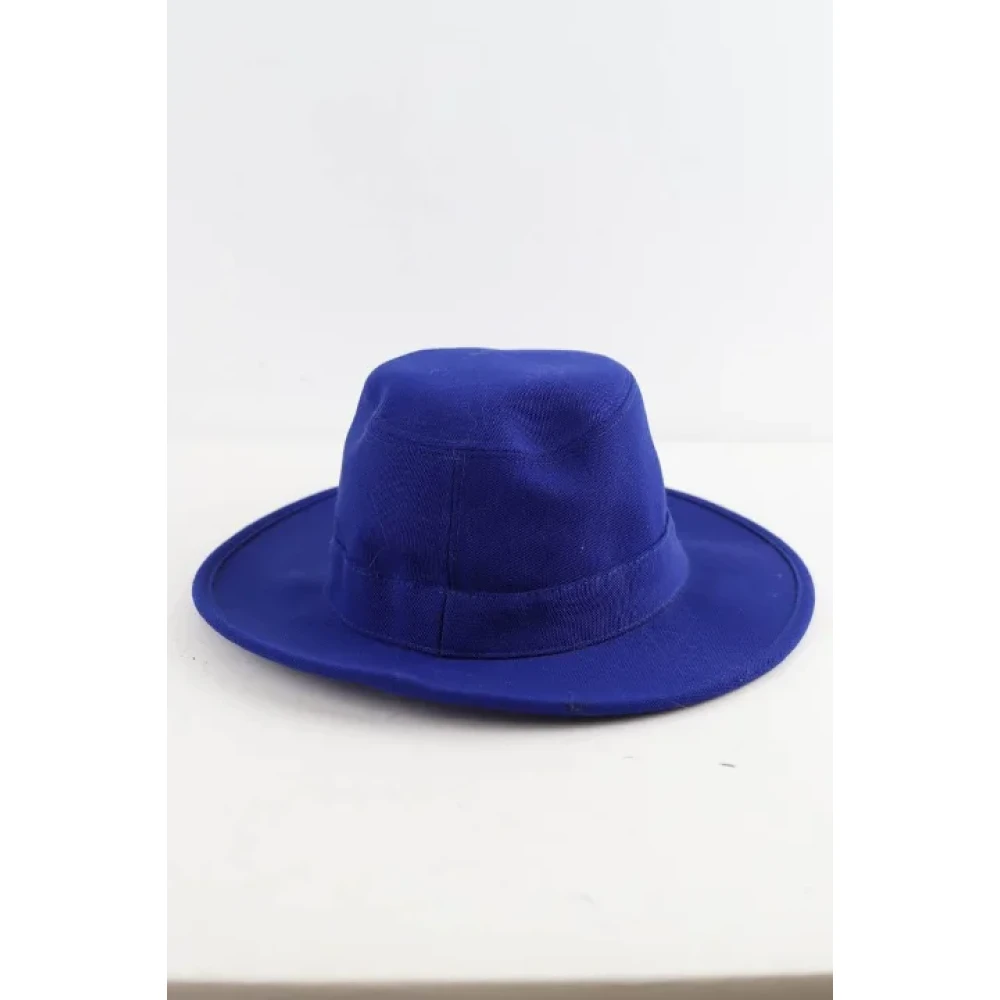 Hermès Vintage Pre-owned Wool hats Blue Dames