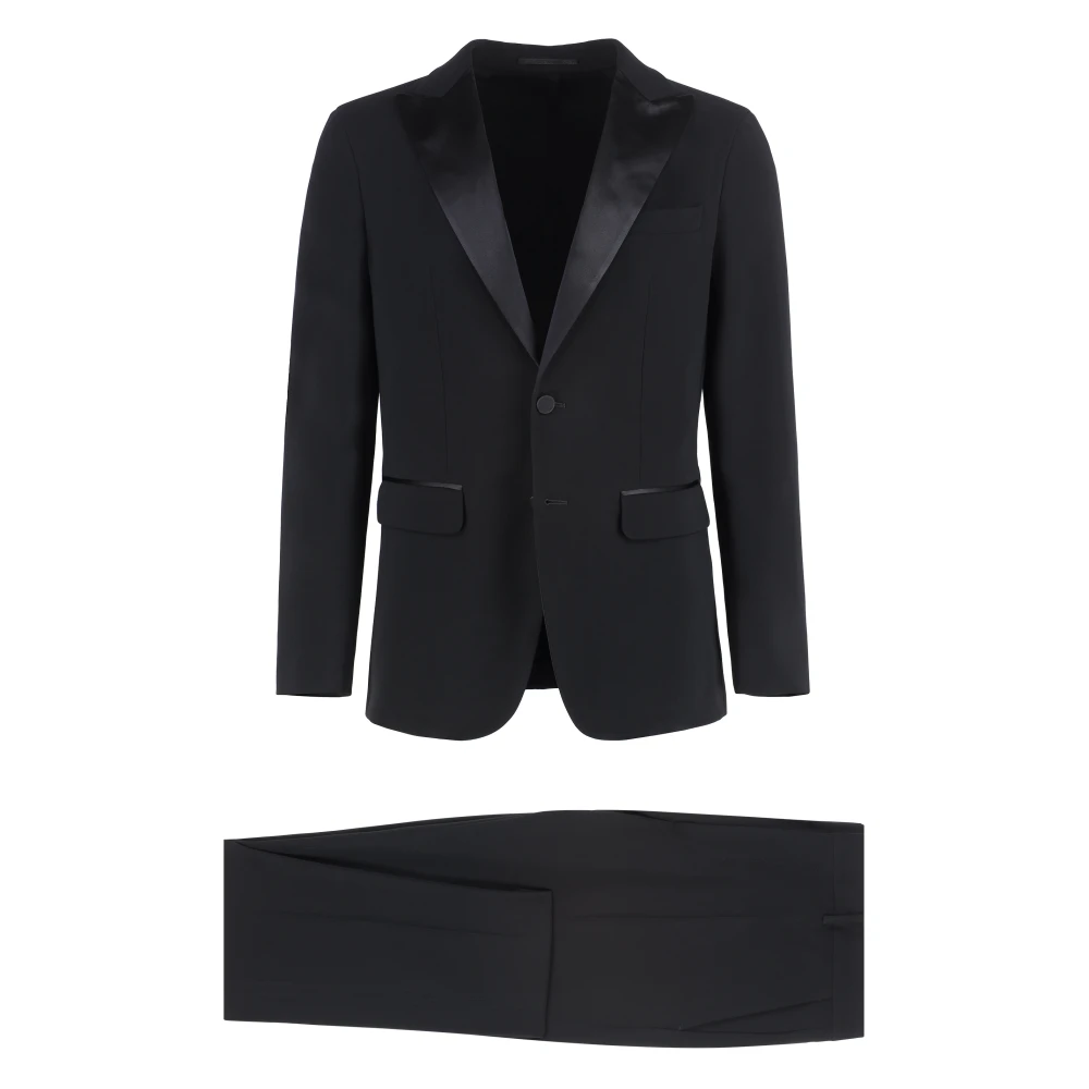 Dsquared2 Black Miami Suit - Male - Single Breasted Suits - Xl - Suits