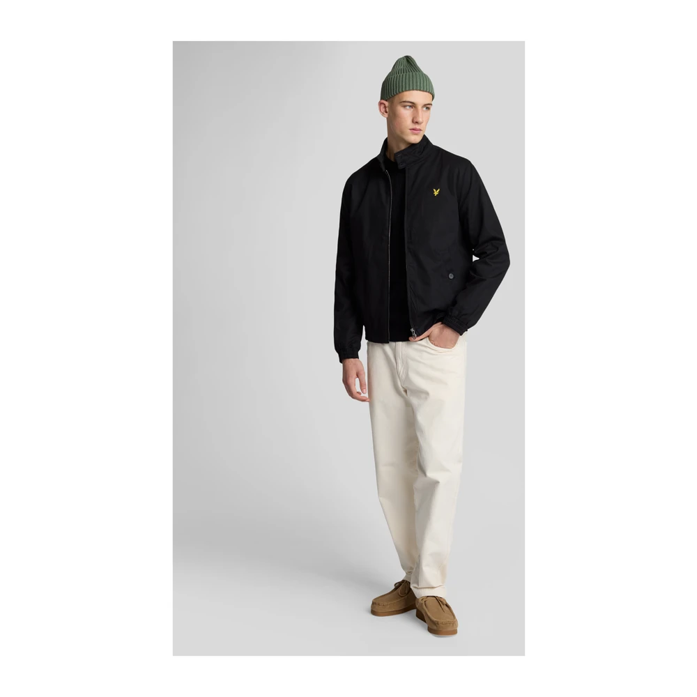 Lyle & Scott Mid Knits Ribbed Crew Neck Jumper Black Heren