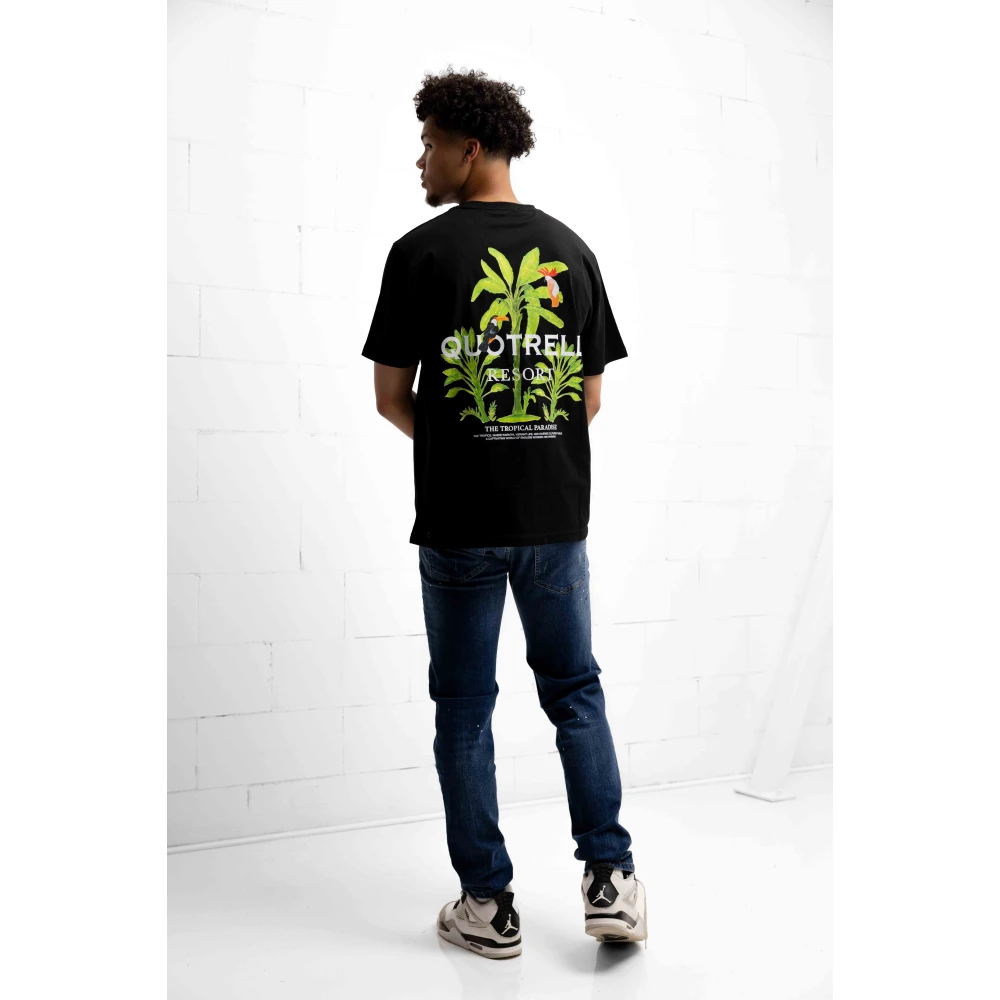 Quotrell Tropics T-Shirt Heren Zwart Black Heren