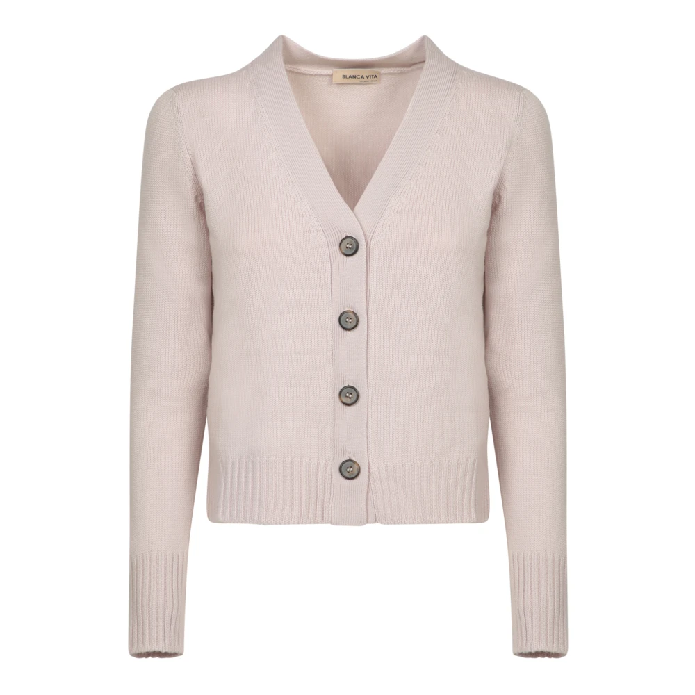Blanca Vita Roze Vest Trui Dameskleding Pink Dames