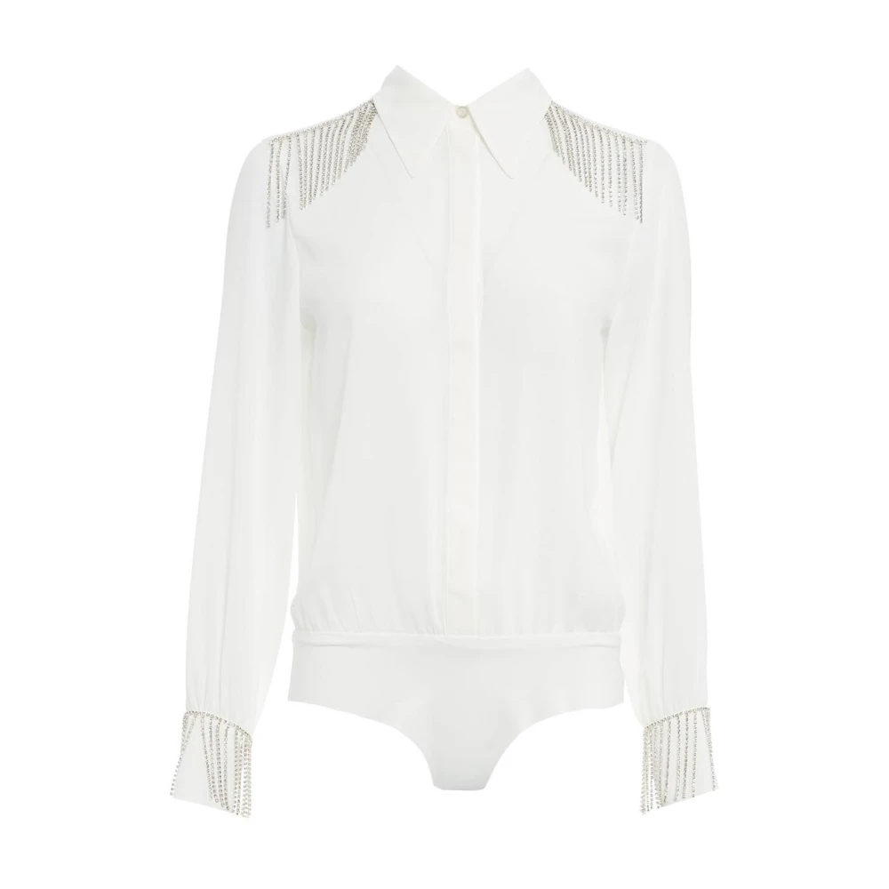 Liu Jo Witte Shirts Ss24 Model Speciale Reiniging White Dames