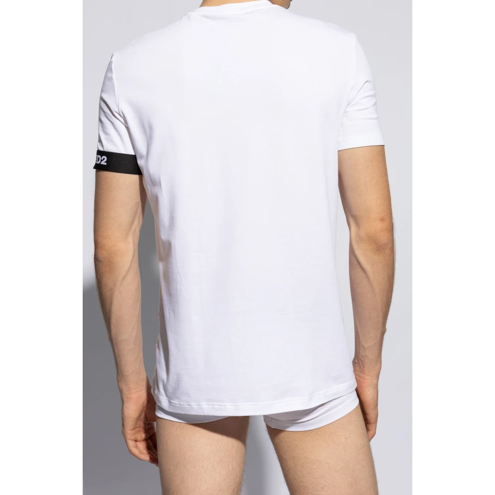Dsquared2 T-shirt uit de ondergoedcollectie White Heren