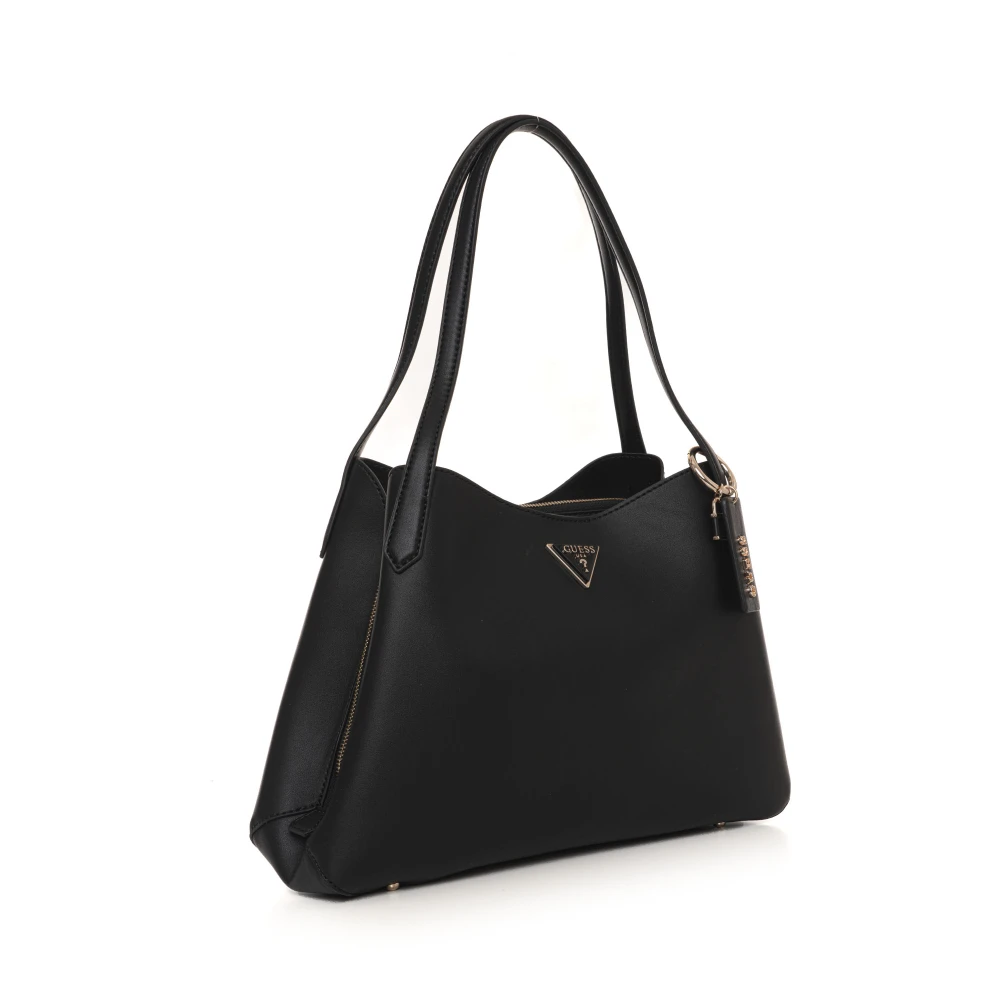 Guess Stijlvolle schoudertas met ritssluiting Black Dames