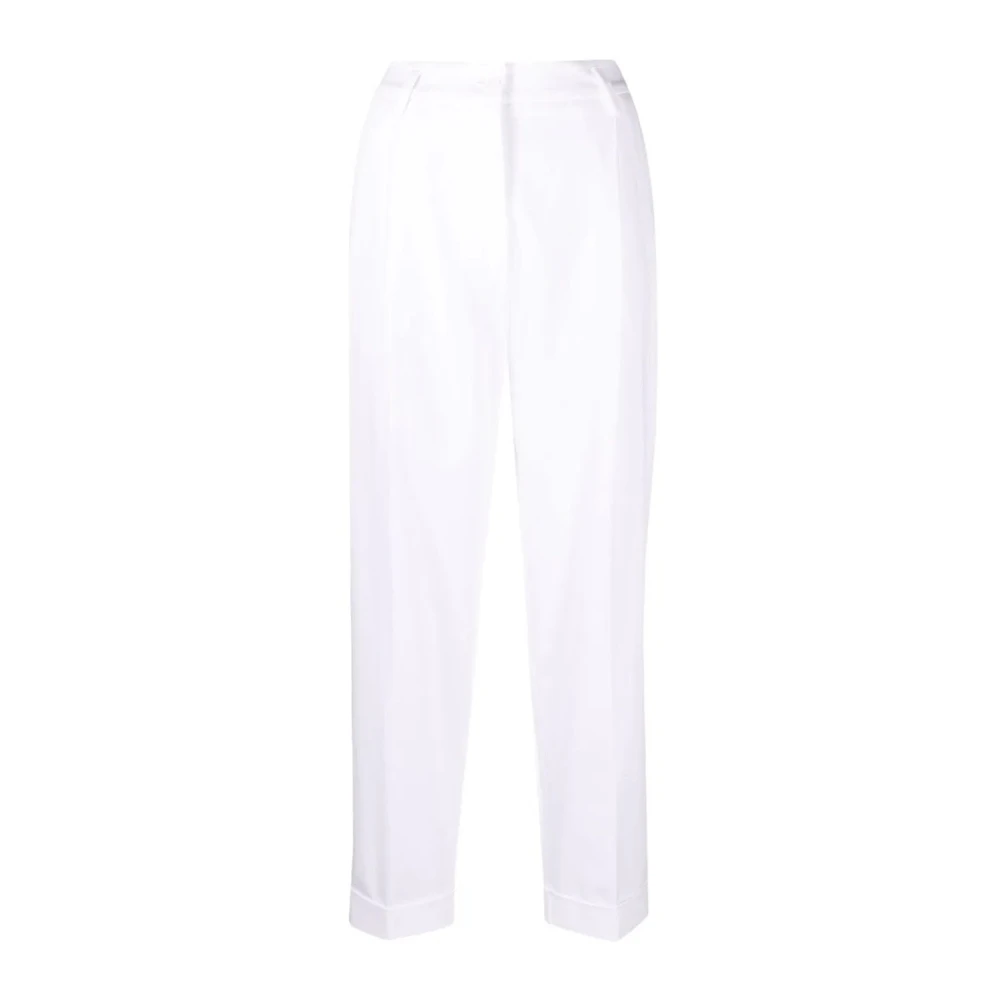 P.a.r.o.s.h. Elegante Witte Katoenen Broek White Dames
