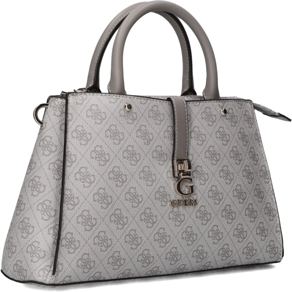 Guess Luxe Satchel voor stijlvolle vrouwen Gray Dames