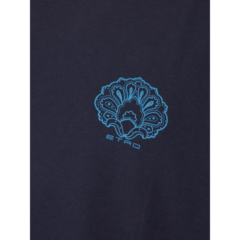 ETRO Roma T-shirt in trendy stijl Blue Heren