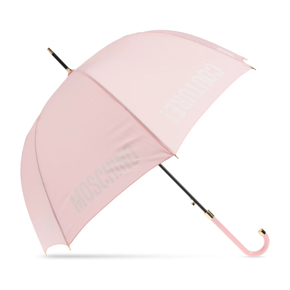 Moschino Paraplu met logo Pink Unisex
